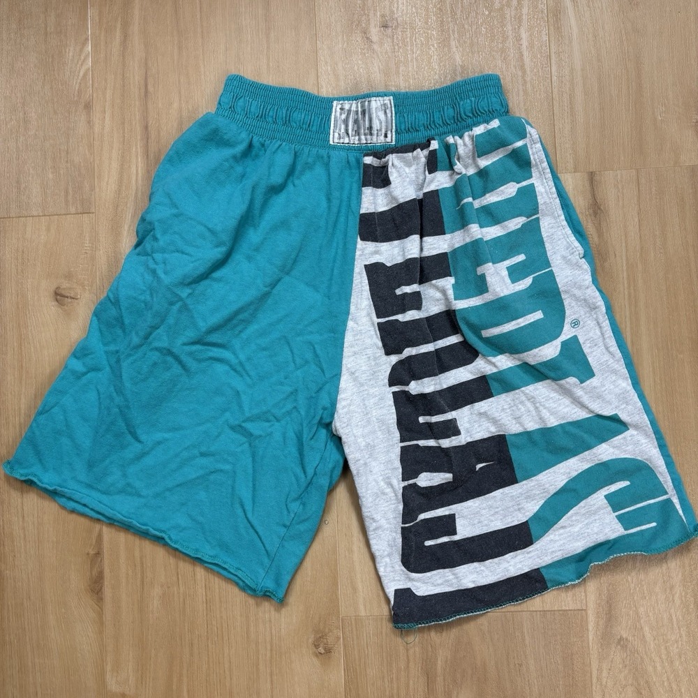 VTG Everlast Sweat Shorts Mens Small 80s Spell Out Gym Boxing Colorblock USA